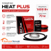 Теплый пол греющий кабель Heat Plus 70м. (1400 Вт)
