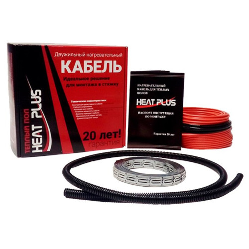 Теплый пол греющий кабель Heat Plus 42м. (850 Вт)