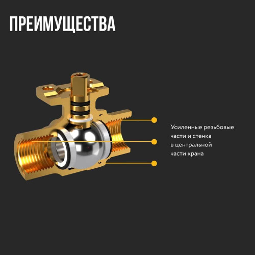 Кран шаровой с электроприводом Stahlmann 3/4F 12В