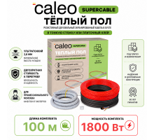 Нагревательная секция для теплого пола CALEO SUPERCABLE 18W-100, 9.0-13.8 м2