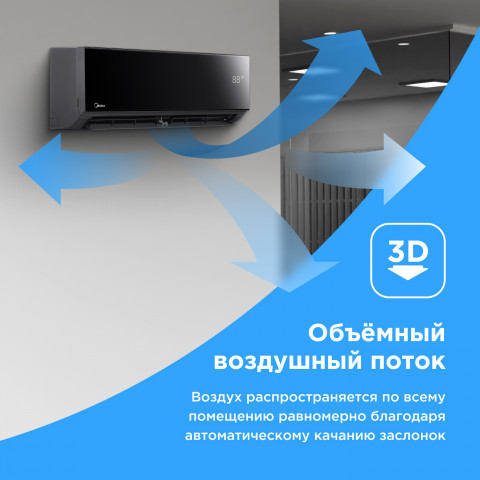 Настенная сплит-система Midea серии Persona MSAG4-12HRN1-I/MSAG4-12HRN1-O