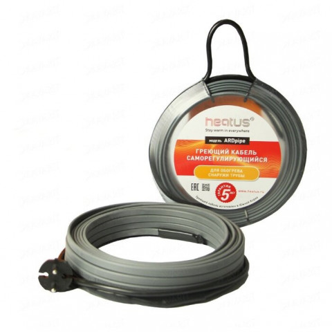 Греющий кабель для труб Heatus AGW-24 192 Вт 8 м