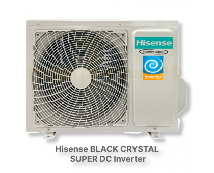 Кондиционер инверторный Hisense серии BLACK CRYSTAL SUPER DC Inverter Wi-Fi AS-13UW4RVETG01(B)