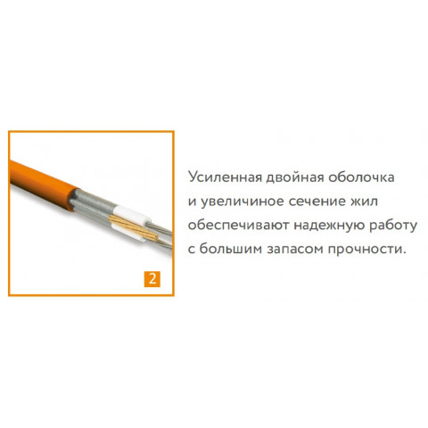 Нагревательный кабель для теплого пола "Теплолюкс" Tropix ТЛБЭ 118,0 м - 2500 Вт