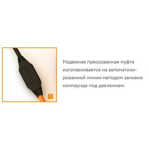 Нагревательный кабель для теплого пола "Теплолюкс" Tropix ТЛБЭ 118,0 м - 2500 Вт