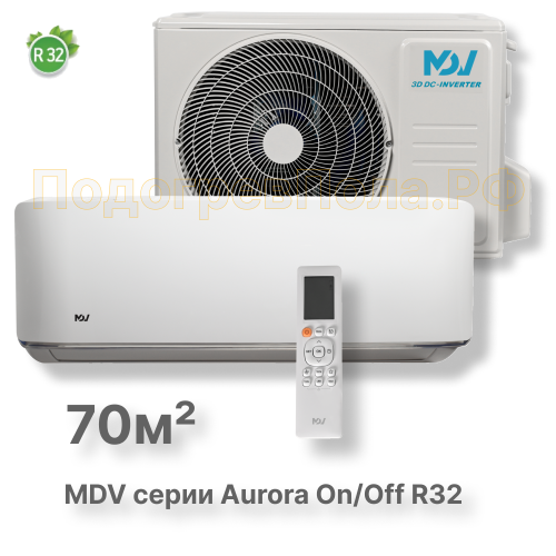 On/Off cплит-система MDV серия Aurora R32 MDSA-24HRN8 / MDOA-24HN8