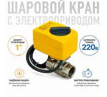 Neptun Bugatti Pro 220В 1 Шаровой кран с электроприводом
