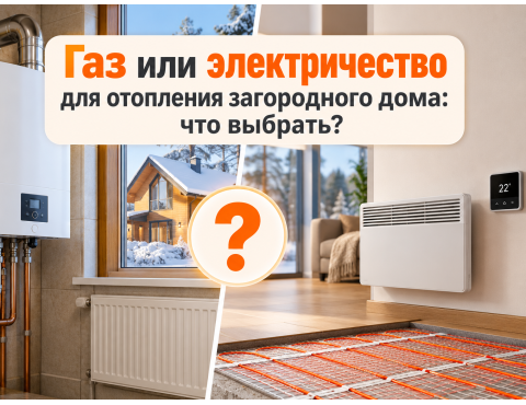 Газ или электричество для отопления загородного дома: что выбрать