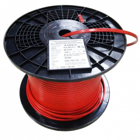 XAREX XHL 60-2 CT (60 Вт/м,Т3) Взрывозащищенный греющий саморегулирующийся кабель