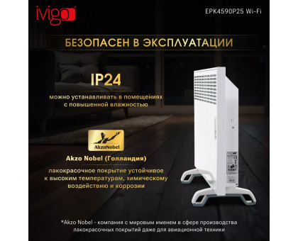 Конвектор электрический iVigo EPK4590P25 WI-FI