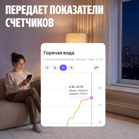 Умная система защиты от протечек воды NEPTUN × Яндекс. Комплект максимальный 3/4"