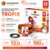 Нагревательный кабель для теплого пола "Теплолюкс" Tropix ТЛБЭ 13,0 м - 190 Вт
