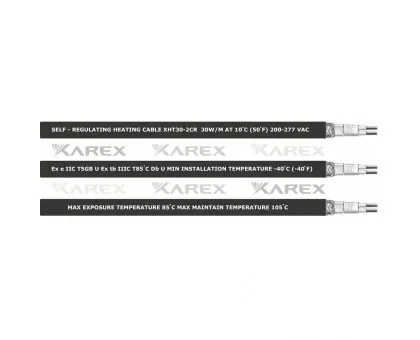 XAREX XHT 30-2 CR (30 Вт/м) Взрывозащищенный греющий саморегулирующийся кабель, пог.м. XAREX XHT 30-2 CR (30 Вт/м) Взрывозащищенный греющий саморегулирующийся кабель, пог.м.